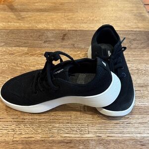 allbirds Black Knit Slip-On Trainer with White Sole